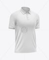Men's Short Sleeve Raglan Polo Mockup