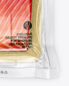 Clear Plastic Flow-Pack with Salmon Fish Fillet Mockup