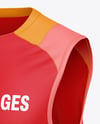 Training Sleeveless Jersey Mockup - Half Side View