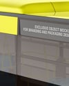 City Bus Mockup - Front Half Side View