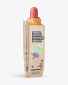 Kraft Paper Bag with Hot Dog Mockup