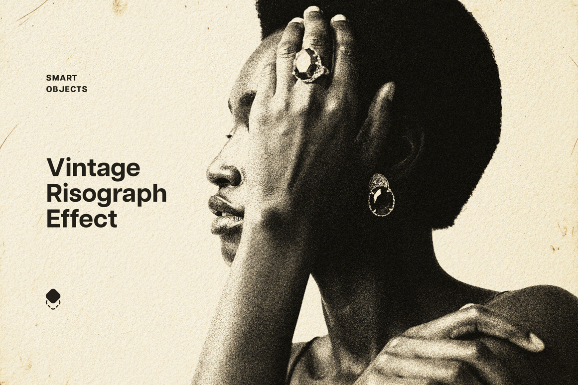 Risograph Vintage Photo Effect
