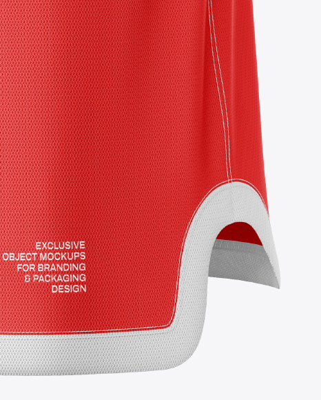 Basketball Jersey Mockup - Back Half Side View