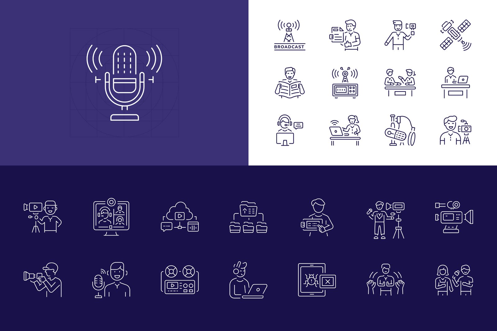 Media Icon Art Set
