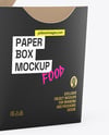 Paper Food Box Mockup