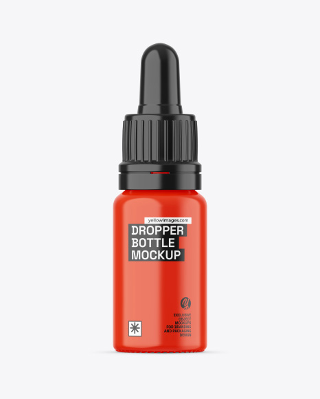 Glossy Dropper Bottle Mockup - Oil dropper mockup