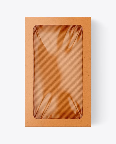 Empty Kraft Box Mockup
