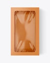 Empty Kraft Box Mockup
