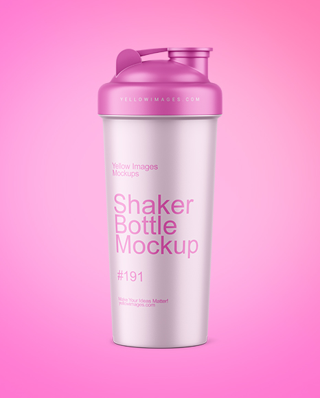 Matte Shaker Bottle Mockup