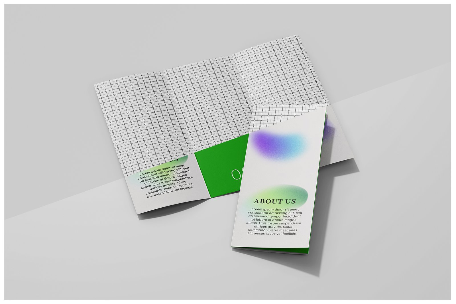 Trifold Brochure Mockup Set