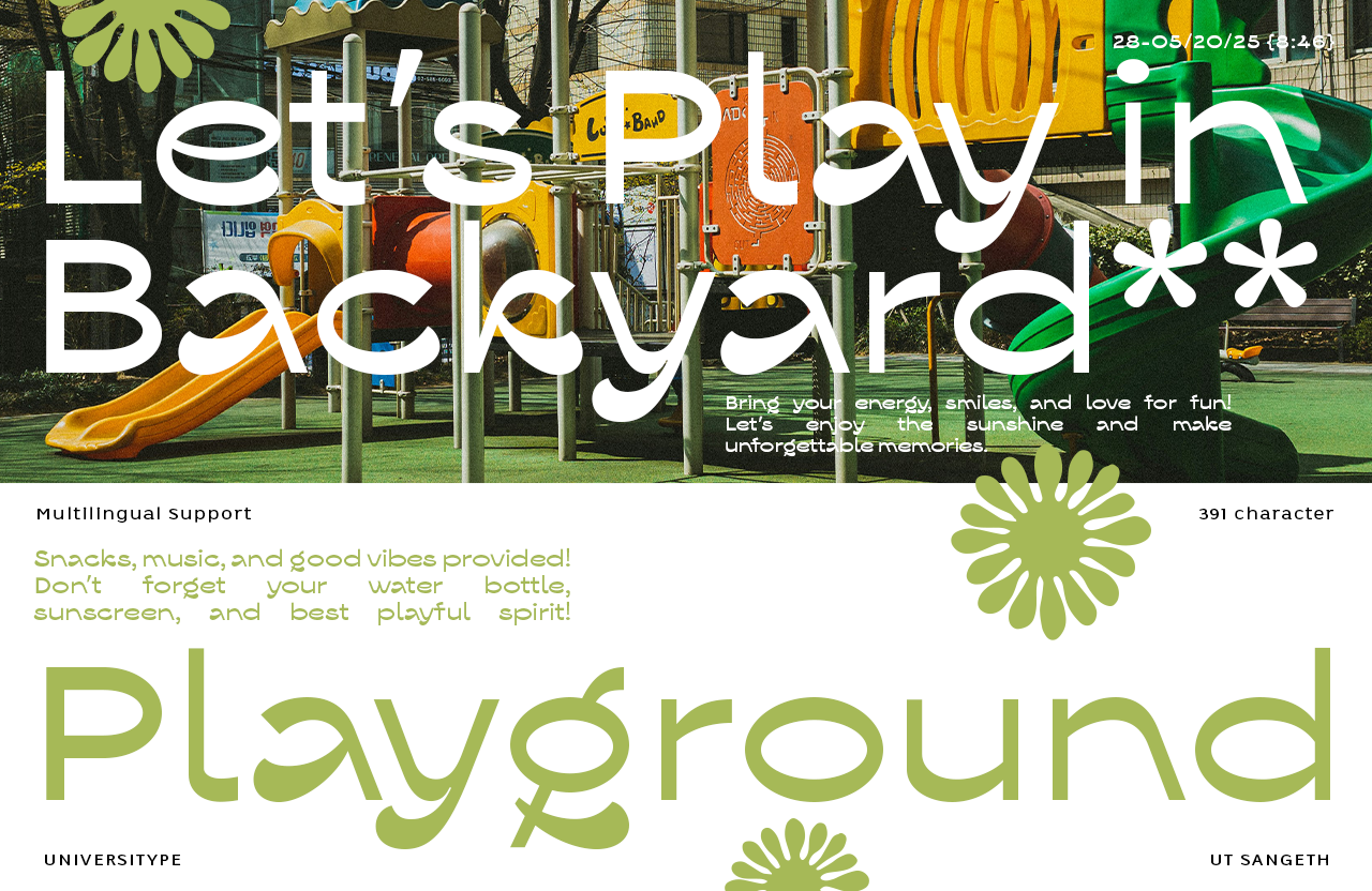UT Sangeth - A Reverse Contrast Playful Sans