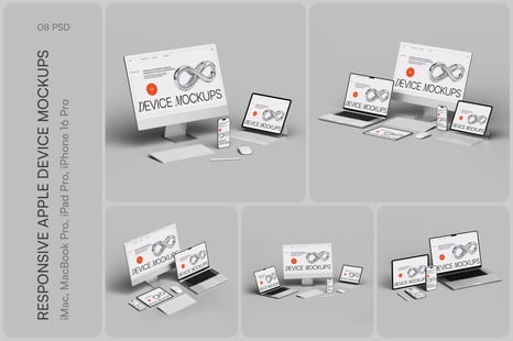 Responsive Apple Device Mockup Set - Device Mockups