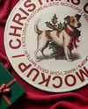 Christmas Round Rug Next to Christmas Tree Mockup