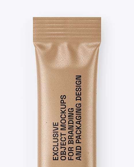 Kraft Stick Sachet Mockup