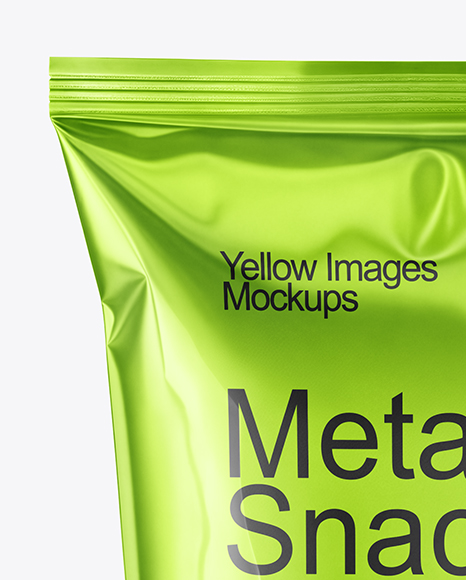 Metallized Snack Package Mockup