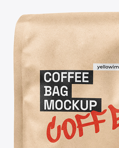 Kraft Paper Coffee Bag Mockup