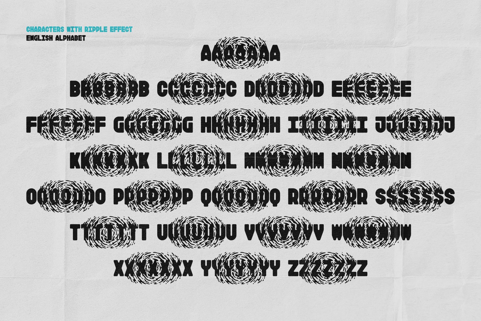Inky Ripples - Creative Font