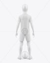 Kids Soccer Kit w/ Mannequin Mockup - Back view