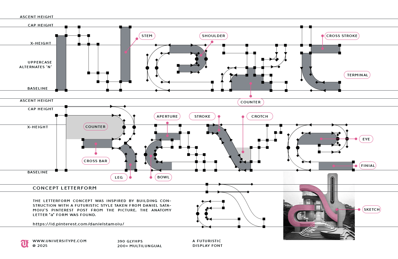 UT Defghio Nixav - A Futuristic Font