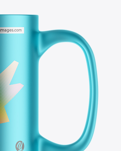 Matte Metallic Mug Mockup