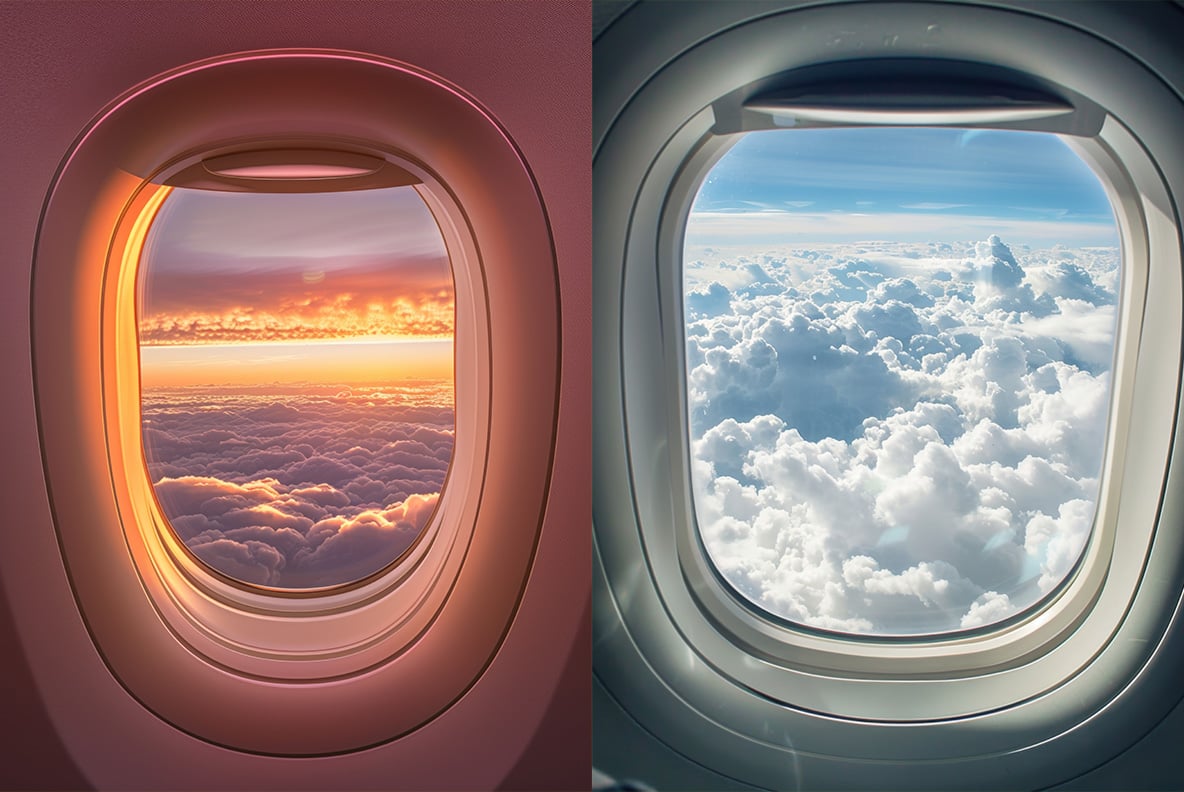Airplane windows