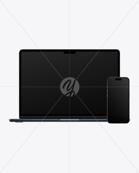 Apple Macbook and Iphone Mockup