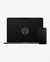 Apple Macbook and Iphone Mockup