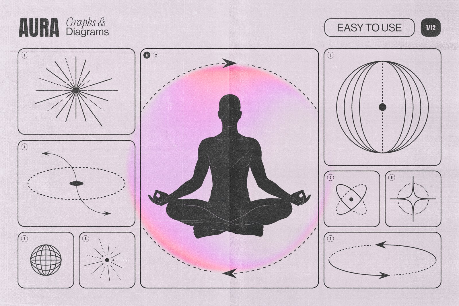 Aura Energy Flow - Mindful Abstract Graphics Pack