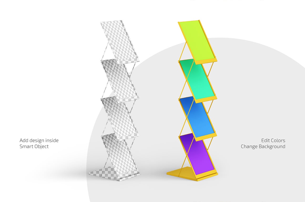 Flyer with Holder Mockup Set