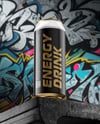 16oz Aluminium Can with Matte Finish on the Block Mockup