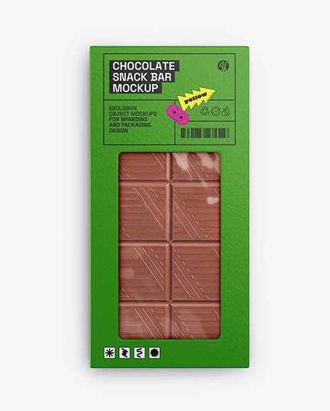 Milk Chocolate Bar Mockup