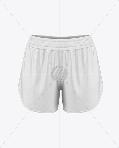 Women's Running Shorts Mockup - Front View
