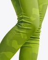 Combat Boots on Women's Legs with Leggings Mockup