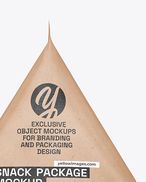 Kraft Triangular Package Mockup