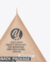 Kraft Triangular Package Mockup