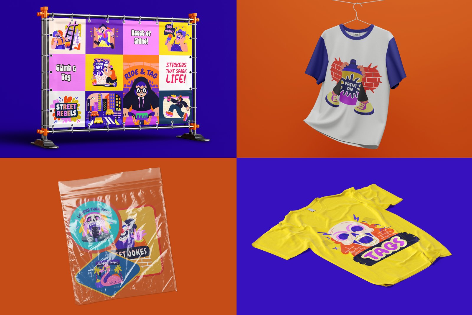 Graffiti Art Stickers Set