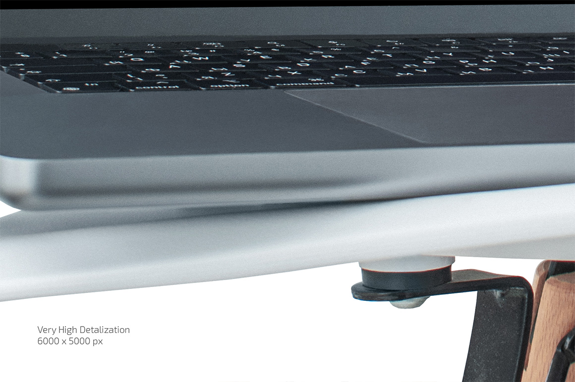 Macbook on Chair Mockup Set