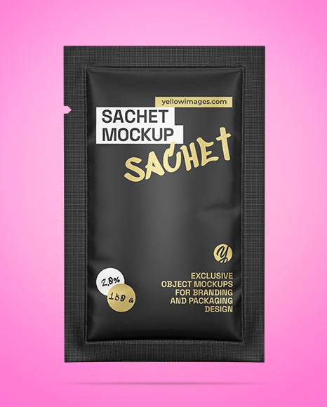 Matte Sachet Mockup