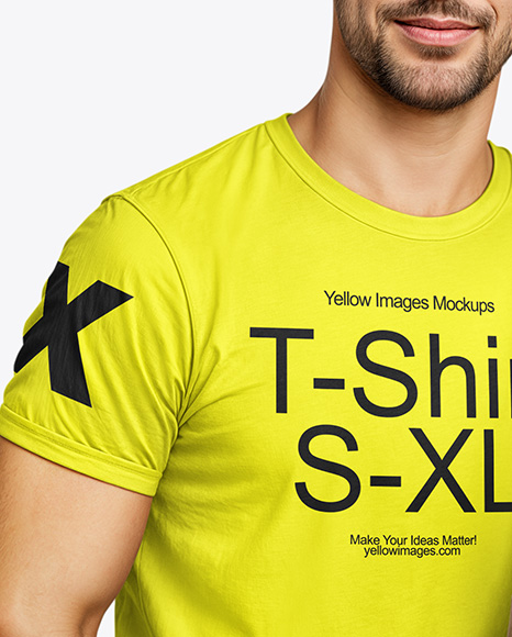 Family with a Girl Wearing T-shirts and Jeans Mockup