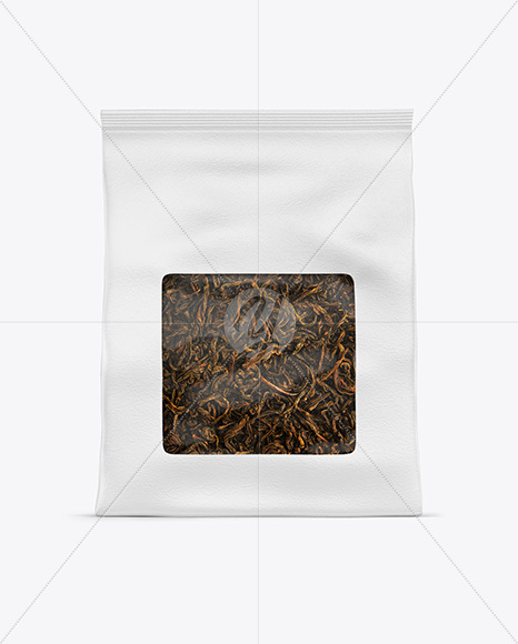 Paper Pouch w/ Dry Black Tea Mockup