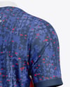 Soccer Jersey Mockup - Back Half Side View