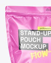 Glossy Stand-Up Pouch Mockup