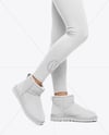 Pair of UGG Boots on Woman's Legs with Leggings Mockup