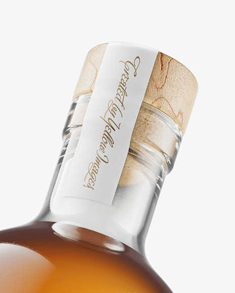 Glass Whisky Bottle Mockup