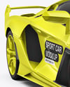 Sport Car Mockup - Front Half Side View