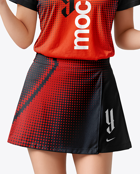 Woman Wearing Table Tennis Uniform Mockup