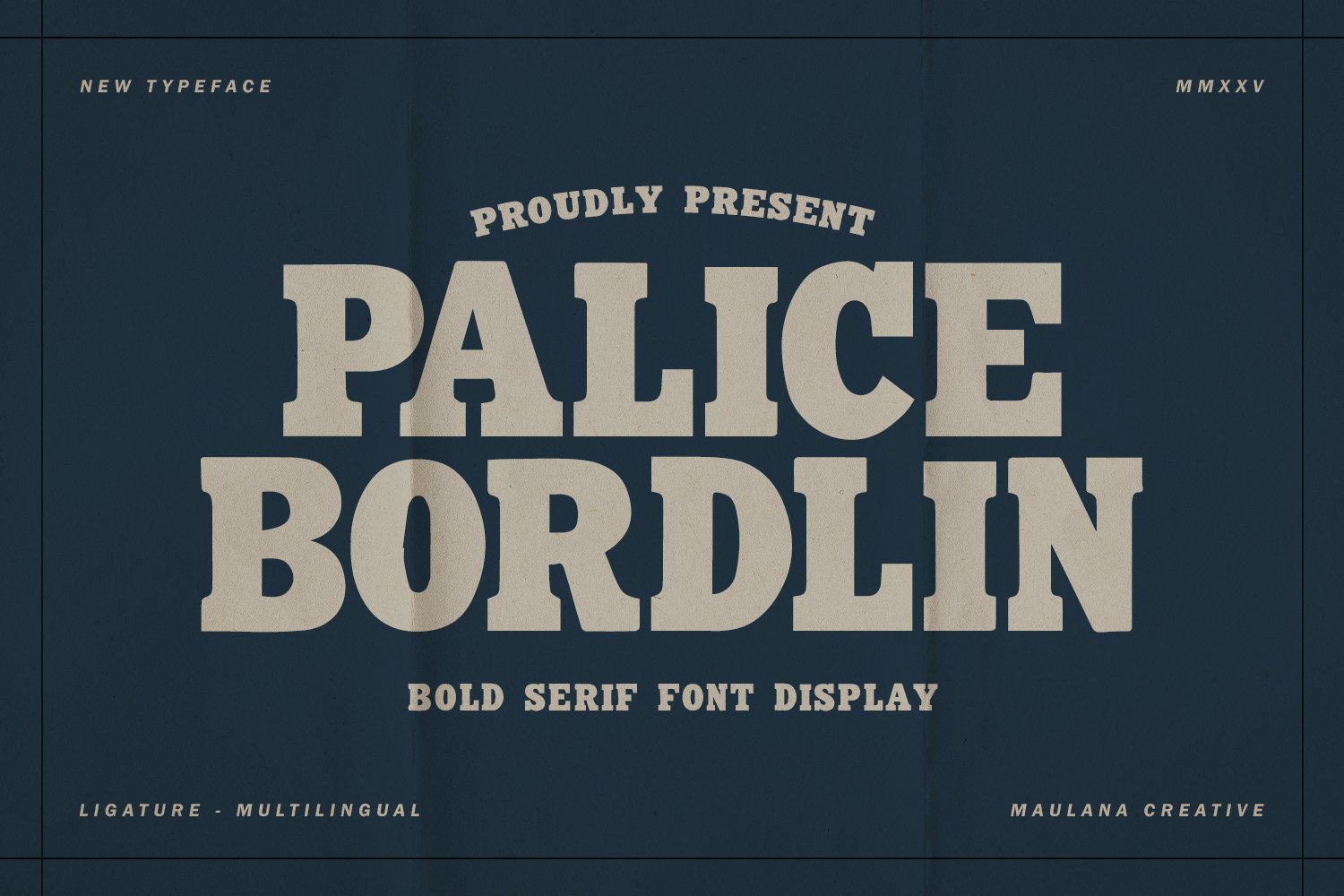 Palice Bordlin Vintage Bold Display Serif Font