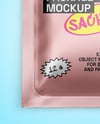 Matte Metallic Sachet Mockup