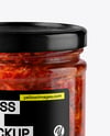 Clear Glass Jar with Sun Dried Tomatoes Mockup