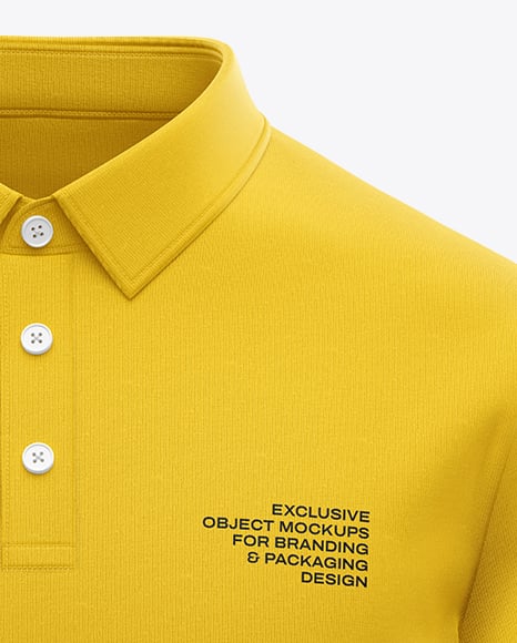 Men's Casual Polo Shirt Mockup